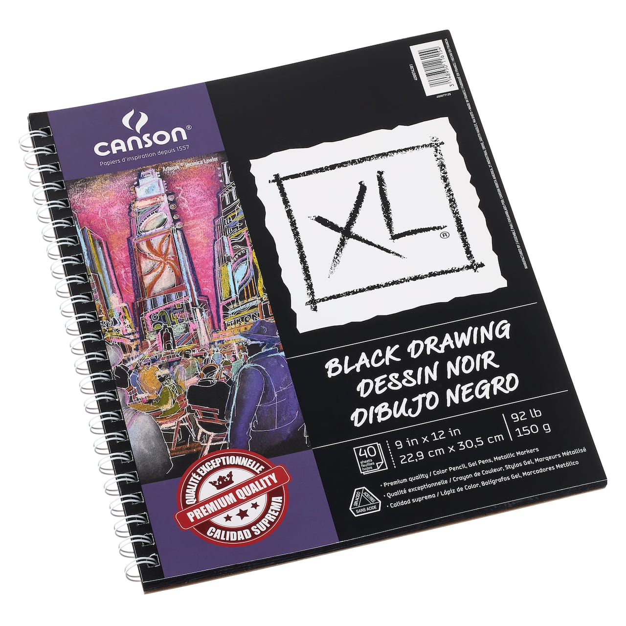 Canson® XL® Black Drawing Pad